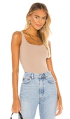 Theory Len Tubular Stretch Jersey Tank Top In Nude