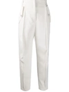 PINKO HIGH WAISTED TAPERED TROUSERS