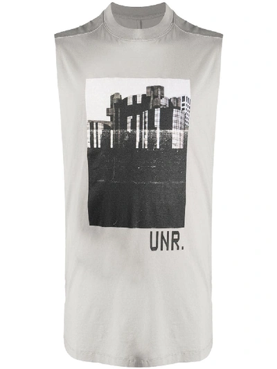 Ben Taverniti Unravel Project Photographic-print Tank Top In Grey