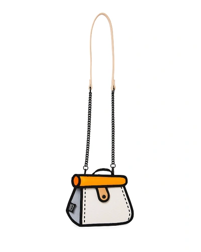 Jump From Paper Kid's Cake Shoulder Bag In Orange