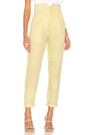 L'ACADEMIE CERISE 长裤 – 淡黄色,LCDE-WP125