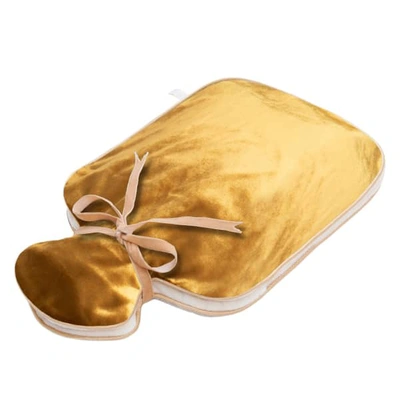 Holistic Silk Silk Velvet Hot Water Bottle Gold