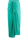 Fisico Cristina Ferrari Sheer Sarong In Blue