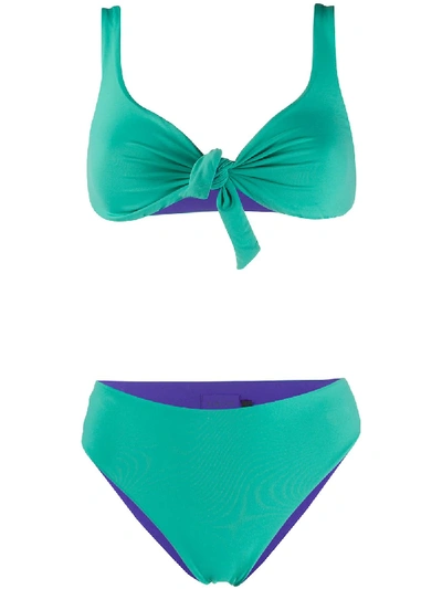 Fisico Reversible Bikini In Green