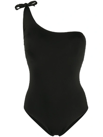 Fisico Cristina Ferrari One Shoulder Swimsuit In Black