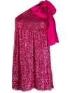 Liu •jo Sequin Cocktail Dress In Pink