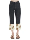 LOEWE LOEWE CROPPED FLARED JEANS