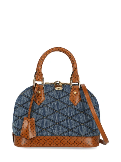 Pre-owned Louis Vuitton Alma Bb In Brown, Navy