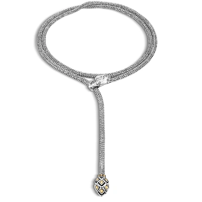 John Hardy Legends Naga Lariat 24 Necklace In Sterling Silver & Gold