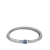 John Hardy Classic Chain Sterling Silver Lava Small Bracelet With Blue Sapphire In Silver