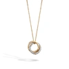 JOHN HARDY JOHN HARDY BAMBOO PAVÉ INTERLINKING PENDANT NECKLACE NGX563622DI,NGX563622DI