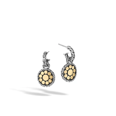 John Hardy Dot Door Knocker Earring In Silver And Gold