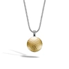 John Hardy Dot Hammered Enhancer In Silver And Gold