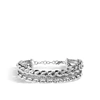John Hardy Asli Classic Chain Link Multi Row Bracelet In Multicolor