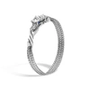 John Hardy Sterling Silver Legends Naga Extra Small Chain Bracelet With Blue Sapphire Eyes In Blue Sapphire