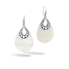 John Hardy ‘dot' Sterling Silver Mother Of Pearl Teardrop Earrings In Black Onyx