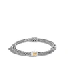 John Hardy Classic Chain 5mm Hammered Station Bracelet, Sterling Silver, 18k Rose In Sterling Silver/18k Gold