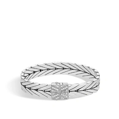 John Hardy Modern Chain 11mm Bracelet In White Diamond