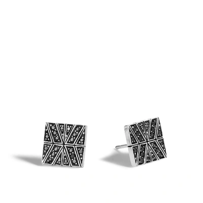 John Hardy Modern Chain Stud Earring In Treated Black Sapphire