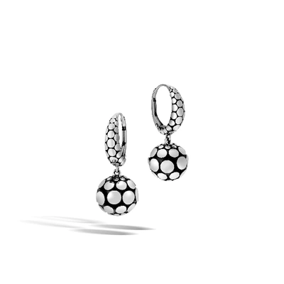 John Hardy Dot Drop Earring In Sterling Silver