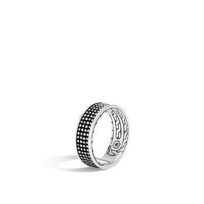 John Hardy Chain Collection Classic Black Rhodium-plated Sterling Silver Ring