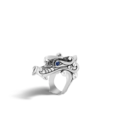 John Hardy Legends Naga Ring In Black Spinel