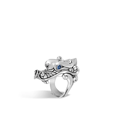 John Hardy Legends Naga Ring In Blue Sapphire
