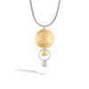 John Hardy 18k Yellow Gold & Sterling Silver Dot Drop Pendant Necklace, 16 In Multicolor