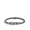 John Hardy Asli Link Station Bracelet In White Diamond