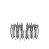 John Hardy Classic Chain Hammered Spear Large Flex Cuff In Multicolor