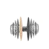 John Hardy Classic Chain Spear Black Sapphire & Black Spinel Cuff In Sterling Silver & 18k Yellow Gold - 100% E In Black Spinel