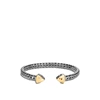 John Hardy Sterling Silver & 18k Yellow Gold Classic Chain Flex Cuff Bracelet In 18k Gold,sterling Silver