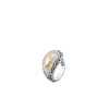 John Hardy Classic Chain Ring In White Diamond