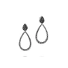 John Hardy Carved Chain Drop Earrings In Silver