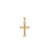 John Hardy 18kt Yellow Gold Classic Chain Diamond Pavé Cross Pendant In Gold