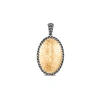 John Hardy Women's Classic Chain 18k Yellow Gold & Sterling Silver Oval Enhancer Pendant In Multicolor
