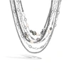 John Hardy Remix Multi-row Freshwater And Tahitian Pearl Necklace In Tahitian Pearl