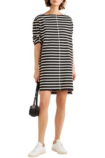 Marc Jacobs Printed Striped Cotton-jersey Mini Dress In Multi