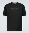 UNDERCOVER DYLAN THOMAS QUOTE PRINTED T-SHIRT,P00456133