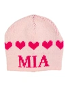 BUTTERSCOTCH BLANKEES KID'S STRING OF HEARTS BEANIE HAT, PERSONALIZED,PROD228740208