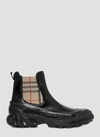 BURBERRY BURBERRY VINTAGE CHECK DETAIL CHELSEA BOOTS