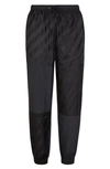 Fendi Ff-logo Technical-shell Track Pants In Black