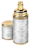 CREED SILVER WITH GOLD TRIM LEATHER ATOMIZER,1505000161