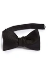 Eton Solid Silk Bow Tie In Black