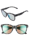 Smith Caper 53mm Chromapop(tm) Square Sunglasses In Ash Tortoise/ Opal Mirror