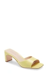 Schutz Queliana Slide Sandal In Wild Lime Leather