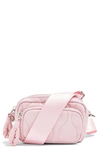 Topshop Micro Quilted Crossbody Bag In Light Pink