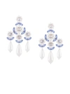Simone Rocha Crystal Drop Earrings In Blue