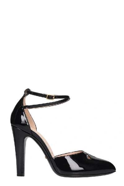 Gucci Sandals In Black Patent Leather In 1000