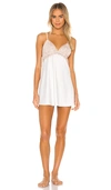 Flora Nikrooz Rosa Charmeuse Chemise In Ivory